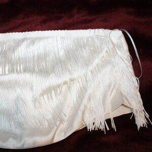 Tassel white crop top